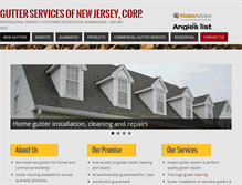 Tablet Screenshot of gutterservicesofnj.com